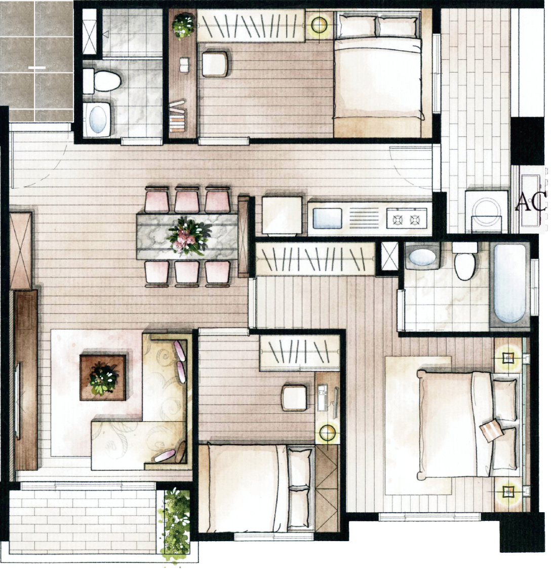 傢俱配置參考圖